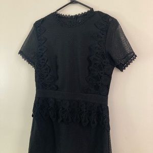 Boohoo black mini dress. Size 6